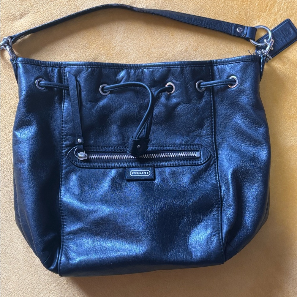 Coach Black Leather Bag